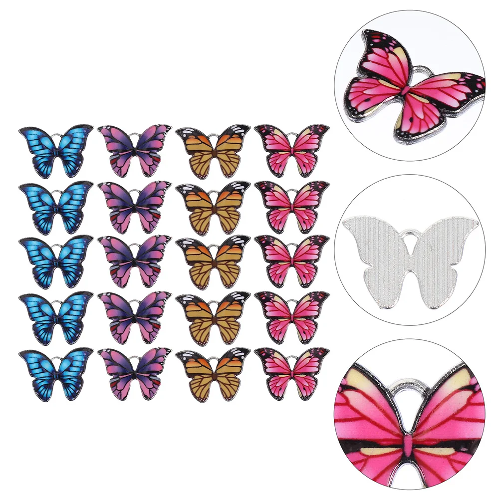 

Butterfly Beads Jewelry Accessories DIY Pendant Charms Making Pendants Butterflies