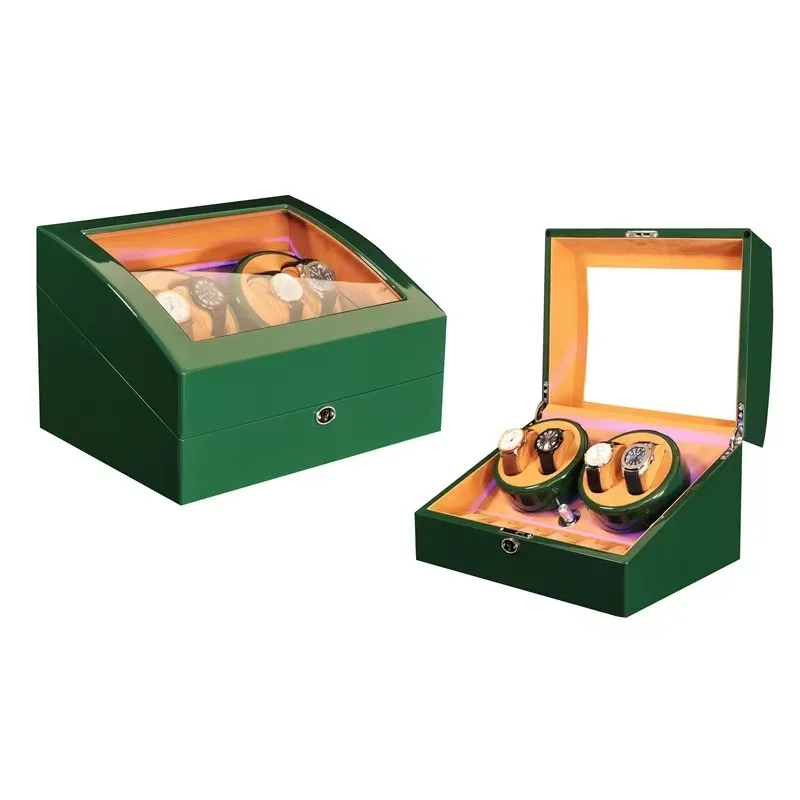 New Automatic Winding Watch Shaker Turntable Mechanical Watch Chain Box Shaker Storage Wooden Box Factory Wholesale 904L Watches