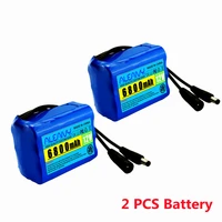 12v 6800mah battery 18650 li ion 6 8 ah rechargeable batteries with bms lithium battery packs protection board 12 6v charger