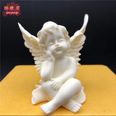 

Резной Ангел из фруктов слоновой кости, украшение с Купидоном