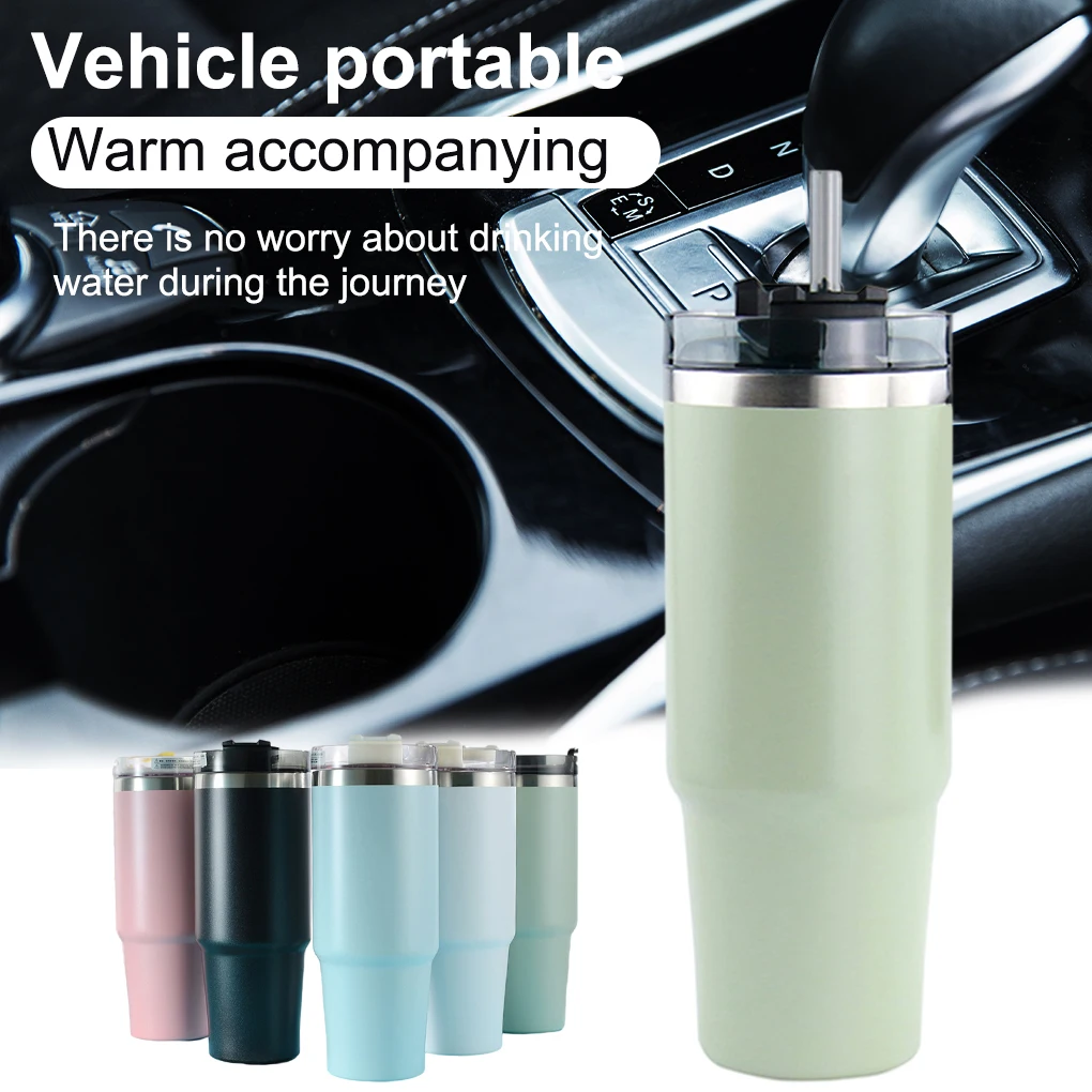 600ml/900ml Stainless Steel Coffee Mug Smart Travel Water Cups Thermos Tumbler Vacuum Flask Bottle Thermocup