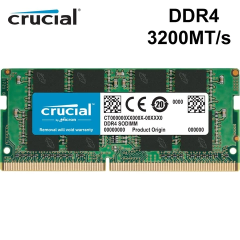 Оперативная память Crucial 8 ГБ 16 ГБ 32 ГБ DDR4 3200 МГц память для ноутбука SODIMM компьютер CL22