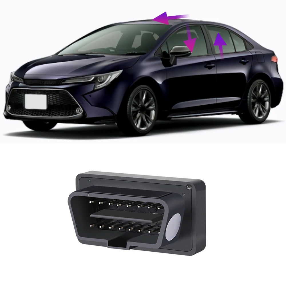 

For Toyota Corolla E210 2019-2022 Car OBDII Auto Power Window Closer Open Controller Automatic Window Lifter Device OBD