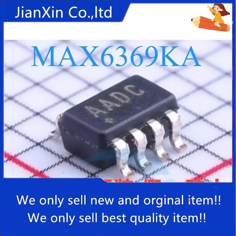 10 шт., оригинальная новинка, MAX6369KA + T Silkscreen, AADC, SOT23-8, IC