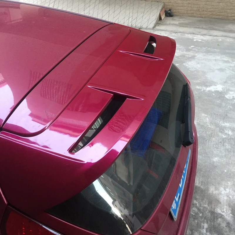 

For Ford Fiesta Spoiler High Quality ABS Material Car Rear Wing Primer Color Rear Spoiler For Ford Fiesta Spoiler 2009-2013