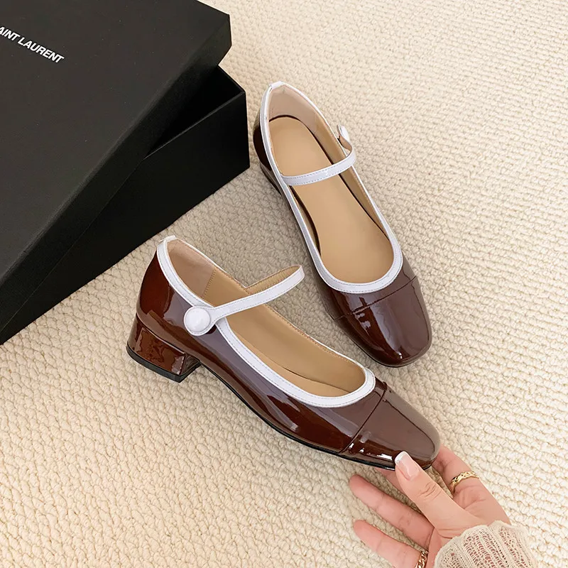 MKKHOU модные туфли-лодочки новые высококачественные туфли из натуральной кожи с