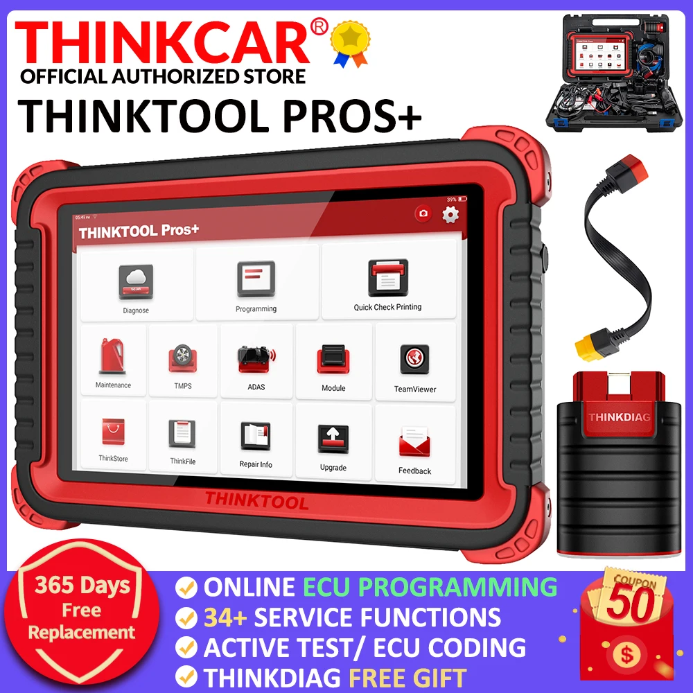 

Thinkcar Thinktool Pros+ Car Diagnostic Tools Online Programmer OBD2 Bluetooth Automotive Scanner ADAS Mechanical Workshop Tools
