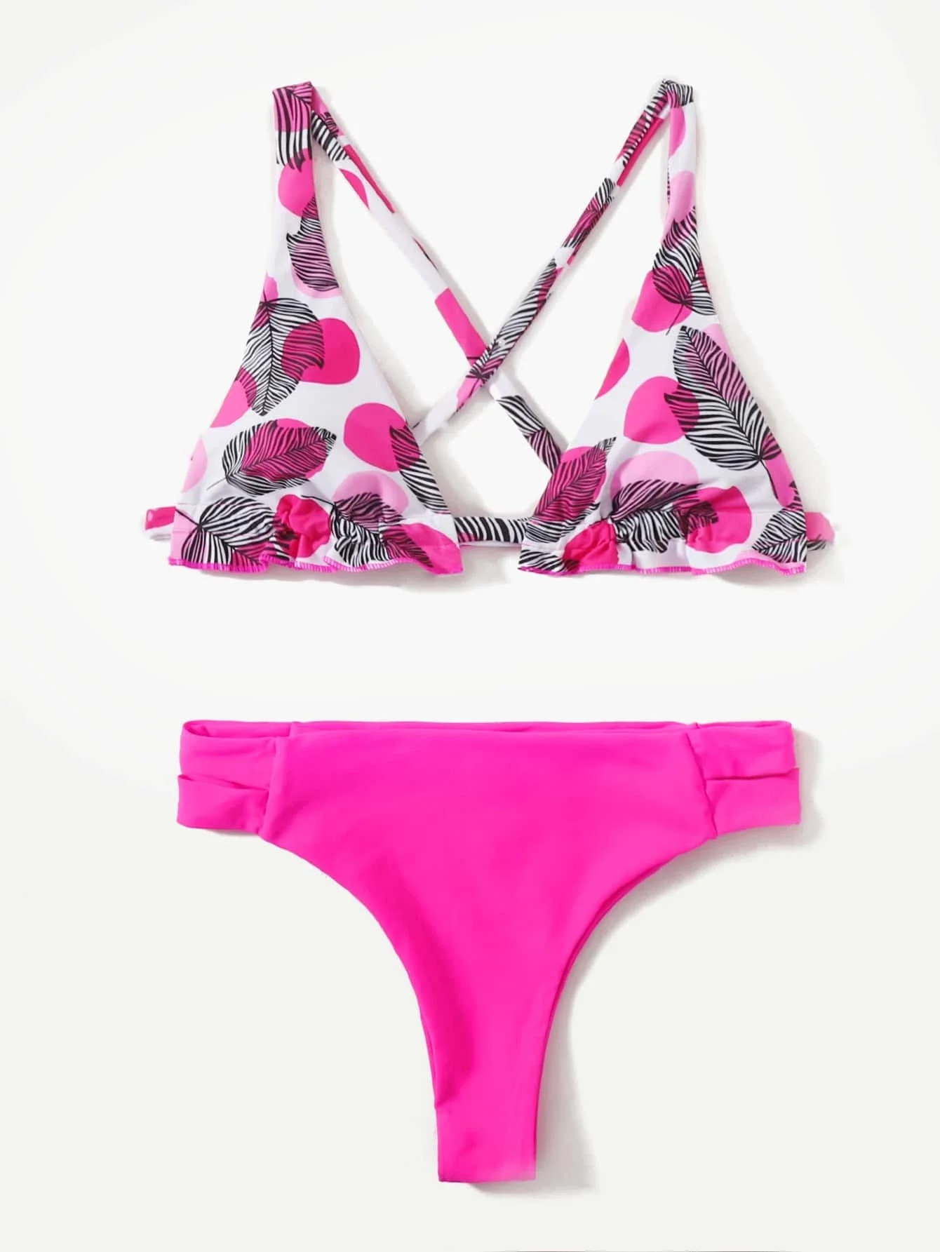 

Топ бикини с цветочным принтом