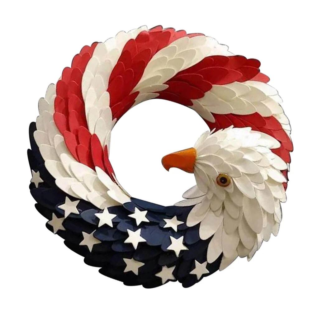

Independence Day Exquisite Wreath Door Decor Pendant Party Decorative Festive Home Accents