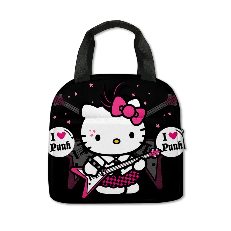 

Kawaii Sanrio Hello Kitty Insulated Lunch Bag Insulation Bento Pack Aluminum Foil Rice Bag Student Large Capacity Picnic Bags