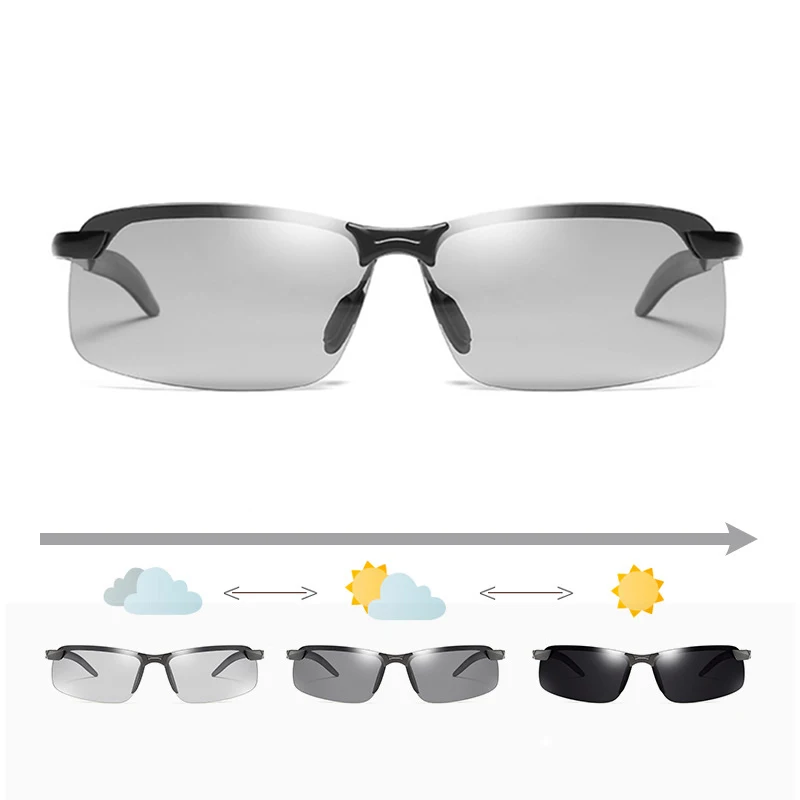 

Color Changing Lens Cycling Glasses Photochromic Polarized Sports MTB Bike Sunglasses Riding Fishing Bicycle Eyewear