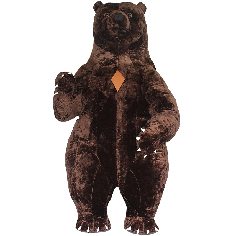 

2,6 м надувной костюм гигантского коричневого медведя, талисман, Хэллоуин, пушистый Косплей Костюм для взрослых, плюшевые кукольные костюмы ...