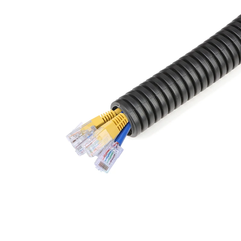 

Гофрированный кабель-канал PP черный 7,5-34,5 мм 1 метр