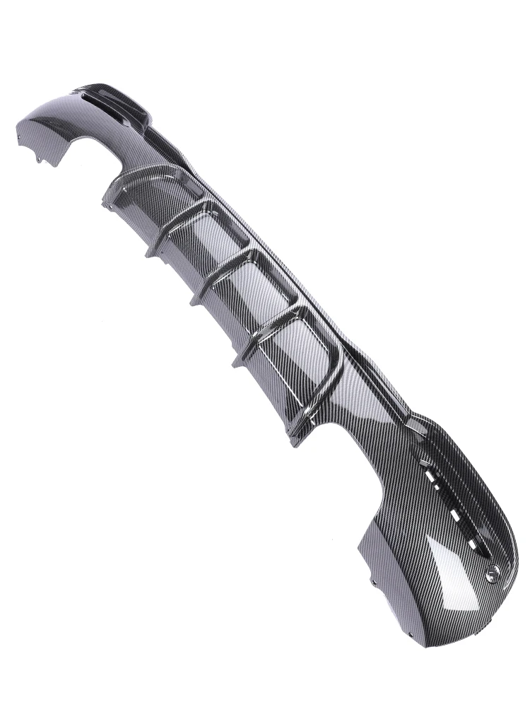 Фото Диффузор заднего бампера Carbon M Tech для BMW 3 серии GT F34 2013-2020 M-Performance, разветвитель бампера, задний диффузор поворота №3