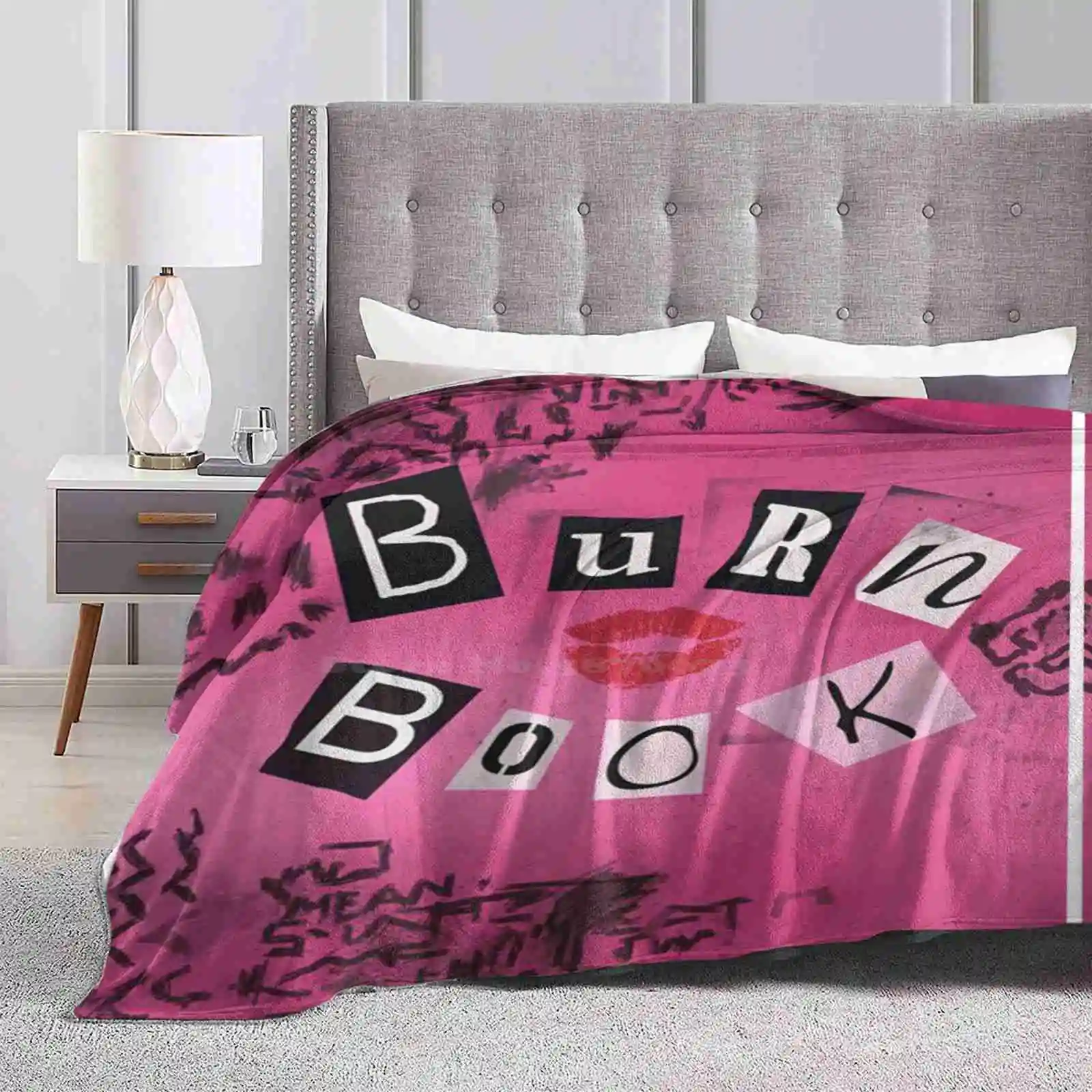 Забавное модное мягкое одеяло Mean Girls-Burn Book в трендовом стиле для девушек Реджины