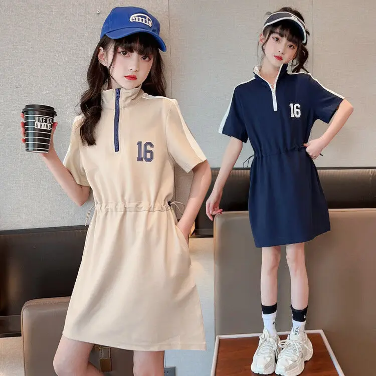 

Girls Spring Summer 2023 New Korean Style Casual Fashion Dress 2-16 Years Toddler Youth Teenage Girls Streetwear Oufits Skirts