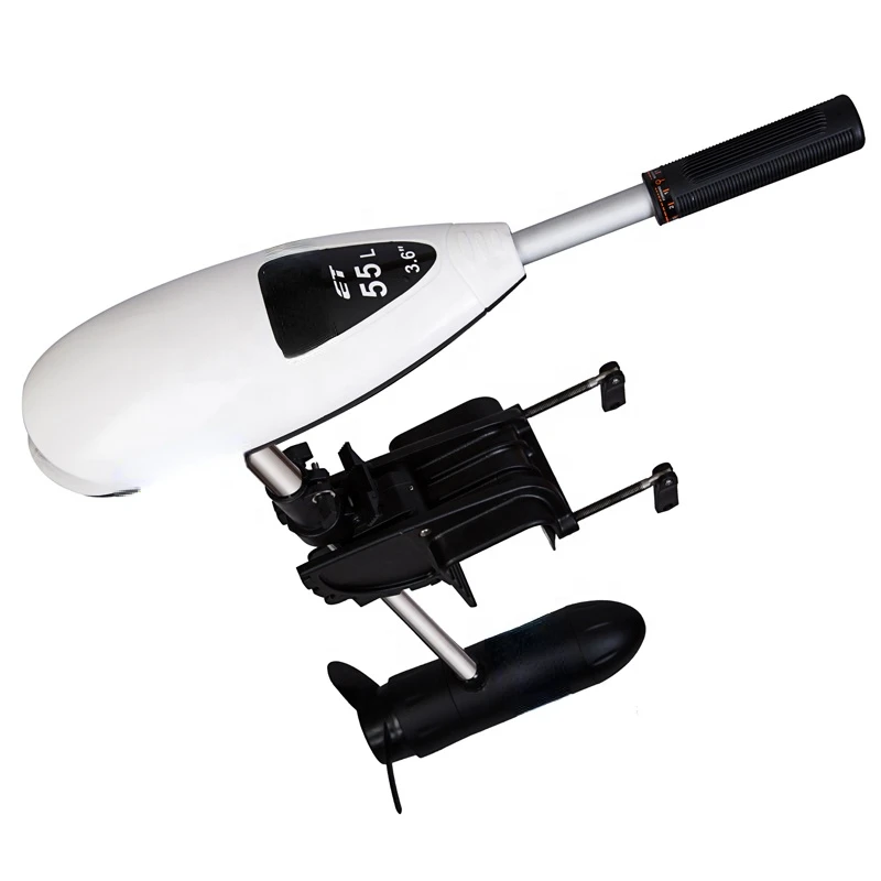

DC 12V 55lbs Thrust Transom Mounted Saltwater Electric Outboard Trolling Motor for Fishing Boat