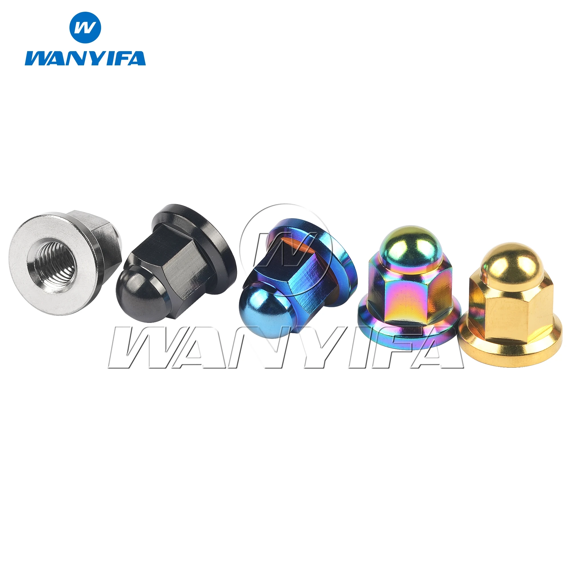 Титановая гайка Wanyifa Ti Nut M8 купольная головка фланцевые стопорные гайки для