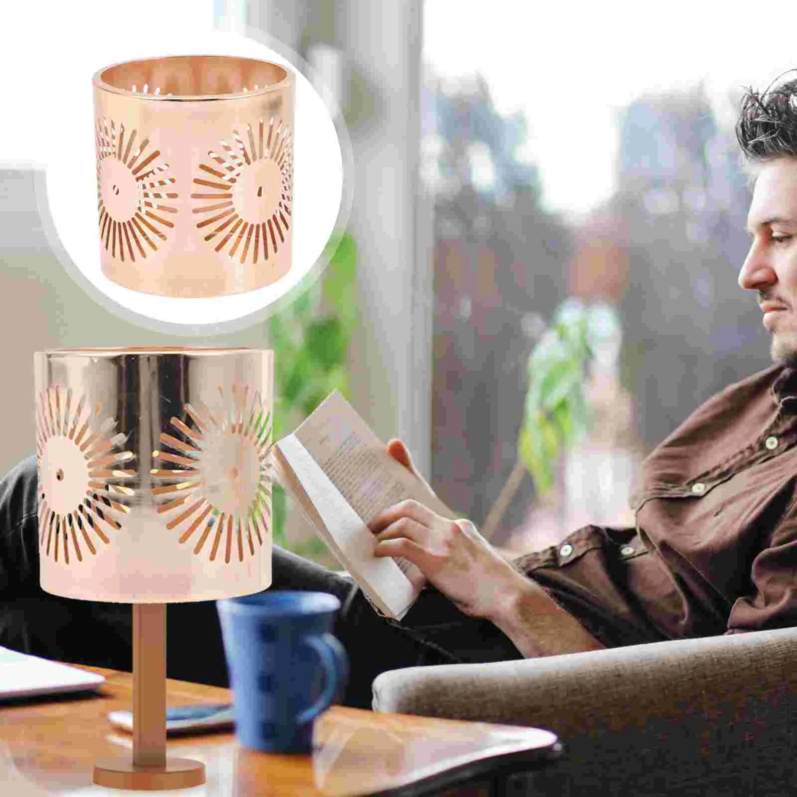 Iron Light Cover Lamp Shade for Table Lamp Metal Candle Lamp Shade Candle Topper