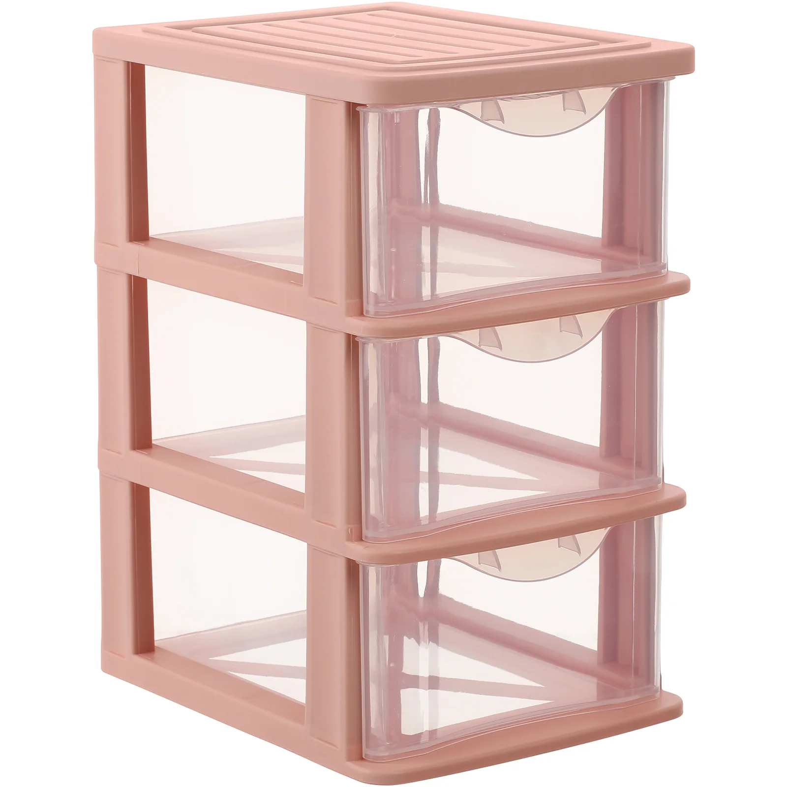 

3 Drawer Plastic Storage Organizer Shelf Box Desktop Drawers Drawer-type Holder