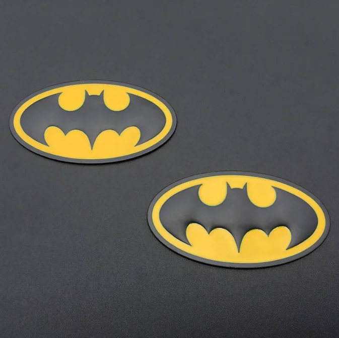 Бэтмен автомобильный металлический бампер наклейка s 3D трехмерная Наклейка