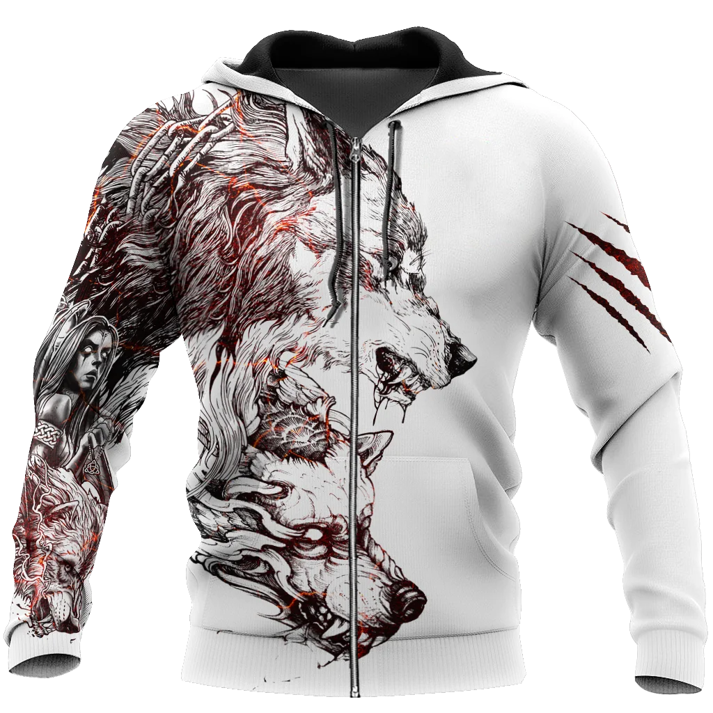 

New Arrival Fashion Mens Hoodies 3D Wolf Printed Loose Fit Sweatshirt for Men Streetwear Hoody Funny Hoodie Brand pullover-93