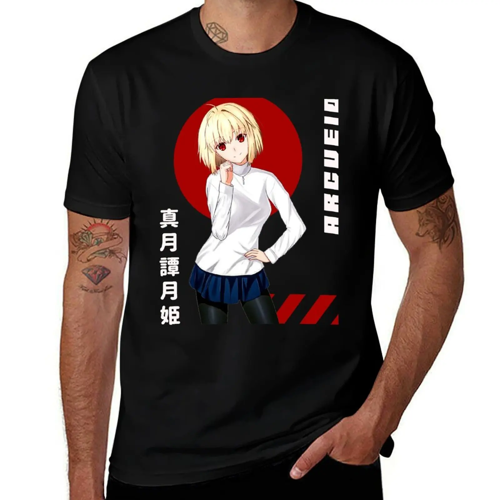 Фото Футболка Arcueid - Shingetsutan Tsukihime для мужчин, 100% хлопок, мужские футболки, персонализированная футболка №1