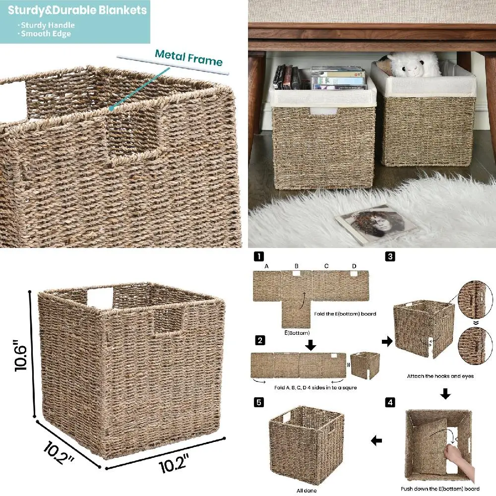 

ins to Hold Clothing, Toys, Blanket, Bed Sheet and More.