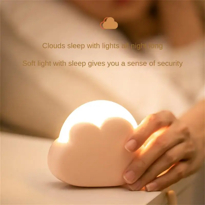 

Mini Decorative Table Lamp Multi-function Anti-blue Lovely Cloud Lamp Design Long-life Battery Brightness Adjustment