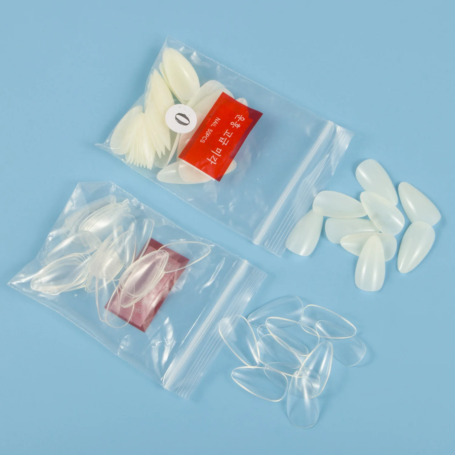 Длинные миндалевидные накладные ногти с полным покрытием 500 шт. искусственные