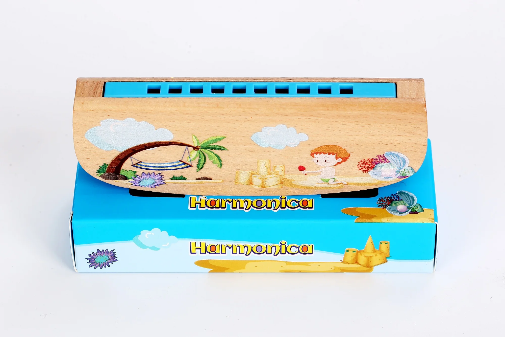 

Детская гармошка Easttop Bee с 10 отверстиями, музыкальный инструмент для игры