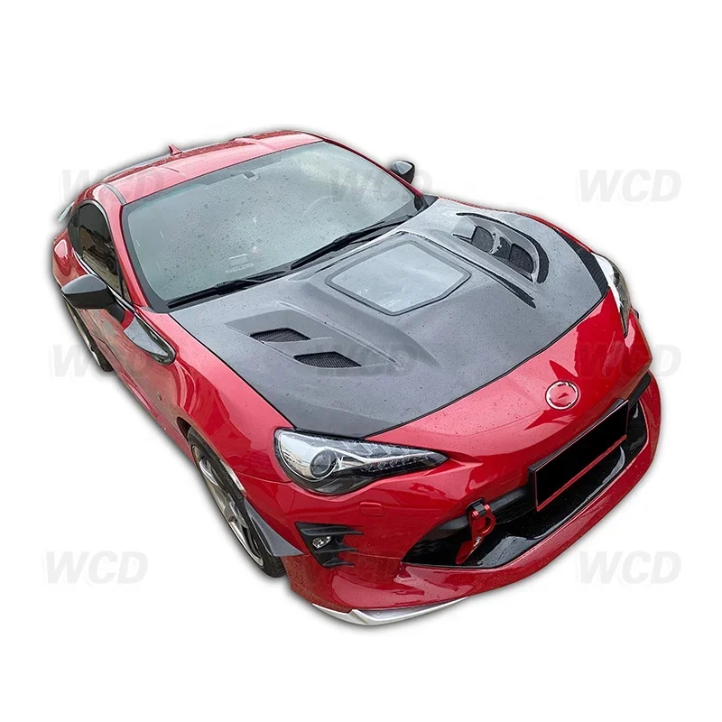 Воздухозаборник из углеродного волокна крышка двигателя прозрачная стеклянная