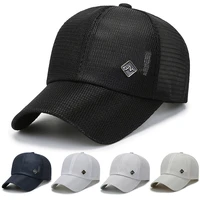 fashion mesh caps for women men summer sun protection baseball caps high quality breathable peaked cap korean adjustable hat