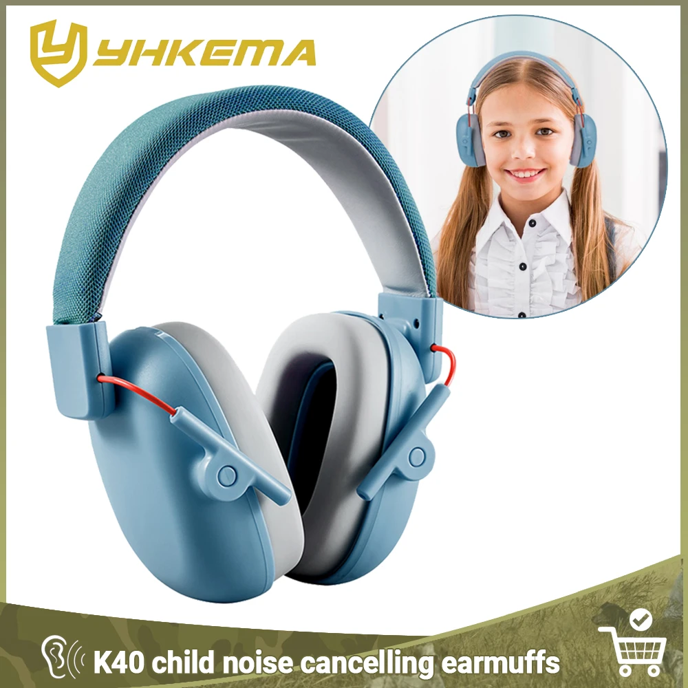 K40 Детские наушники для детей 3-16 лет YHKEMA защита слуха ребенка защитные с