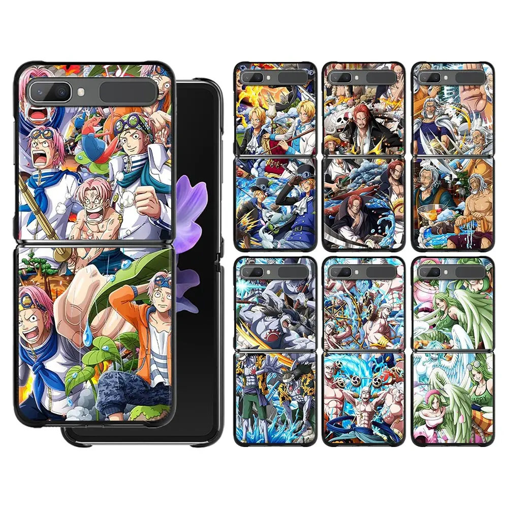 

Phone Case For Samsung Galaxy Z Flip 3 Zflip3 5G Hard PC Cover zflip3 Folding Fitted Coque One Piece Luffy Sanji And Zoro