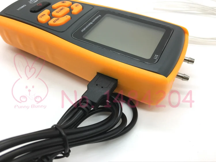 Цифровой манометр GM511 +/- 10 кПа портативный USB хранение данных ручной измеритель