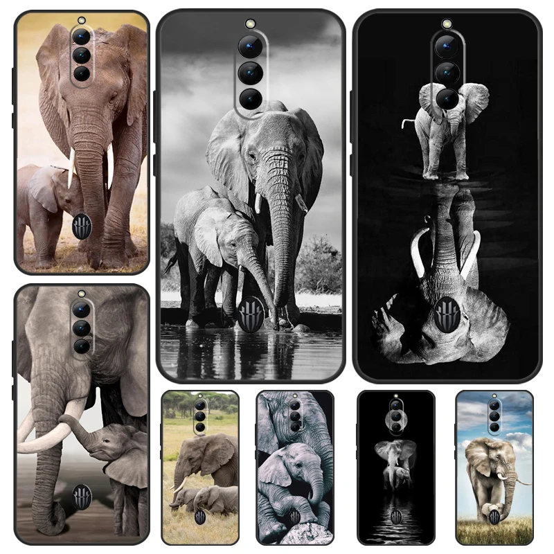 Чехол-накладка с изображением слона для Nubia Red Magic 8 8S Pro Plus 6S 7S 6 7 6R