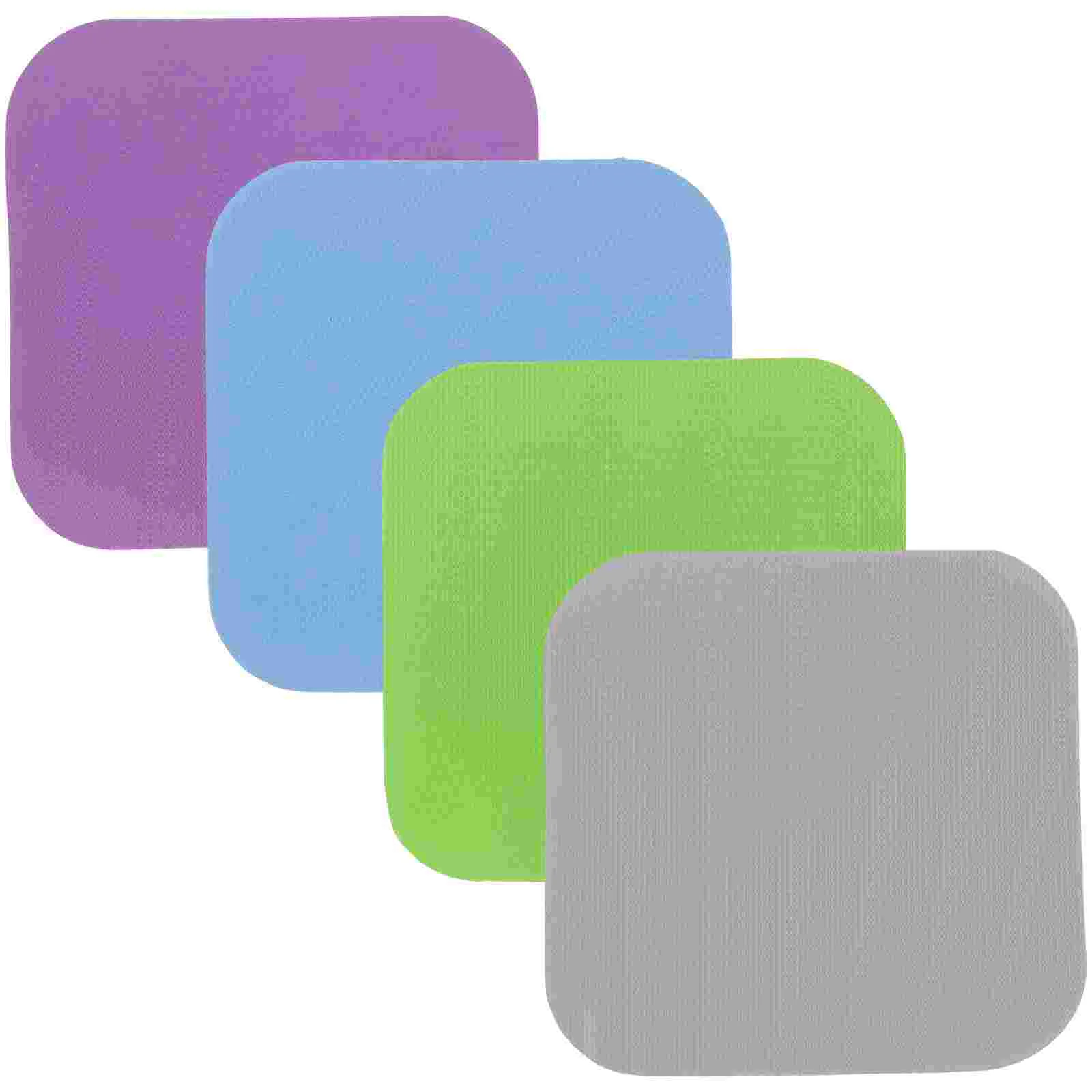 

4 Pcs Grab Handle Colorful Coasters Rubber Bottle Opener Pads Jar Cushions Multi-use Cup Mats Gripper Heat Resistance Grippers