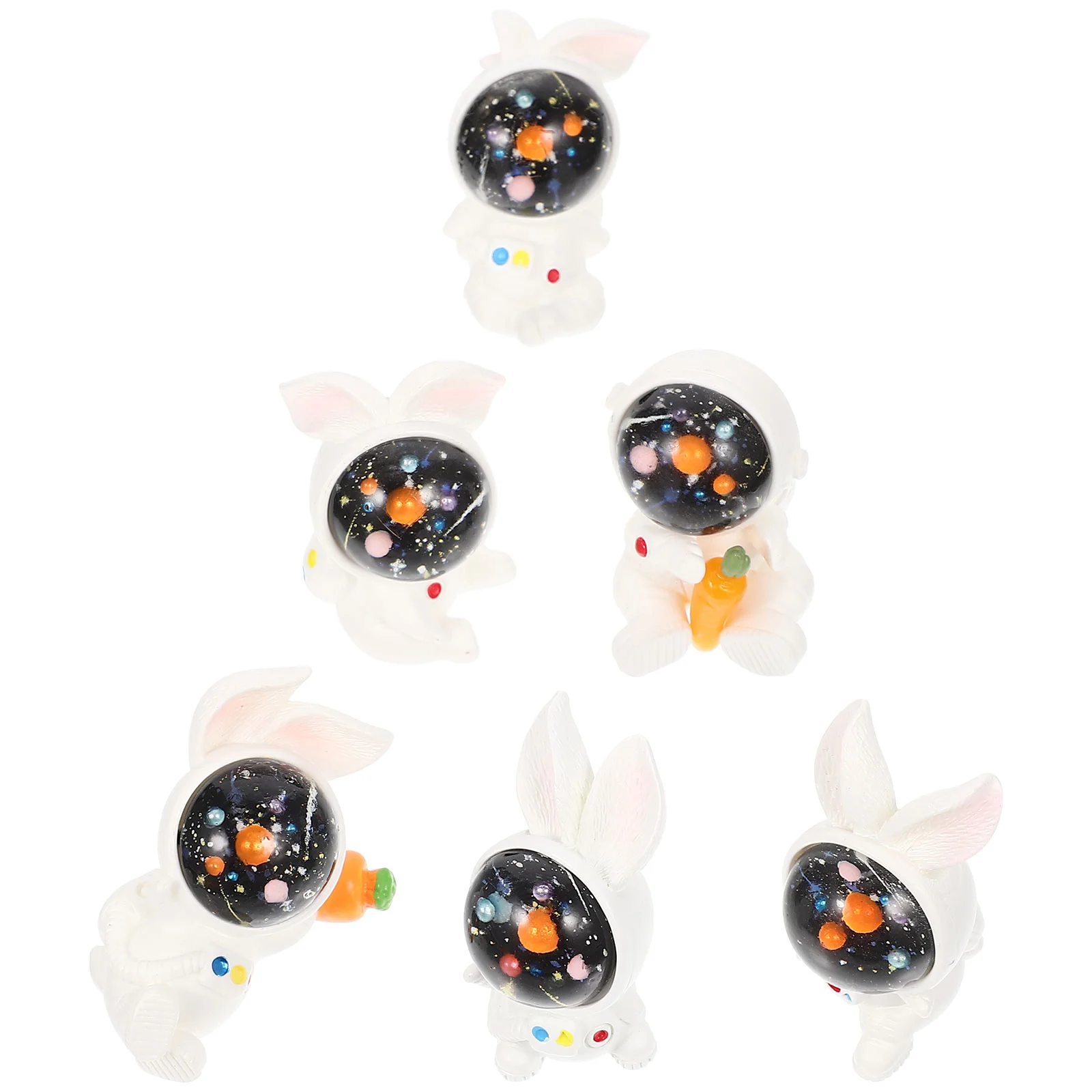 

Украшение в виде зайчика, астронавта, украшение для сада, настольная статуэтка, приборная панель, игрушки для автомобиля, полимерные топпер...