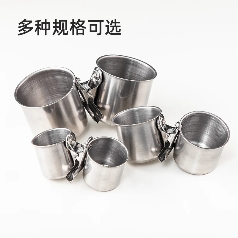 Кормушка для птиц из нержавеющей стали с Двойным Зажимом