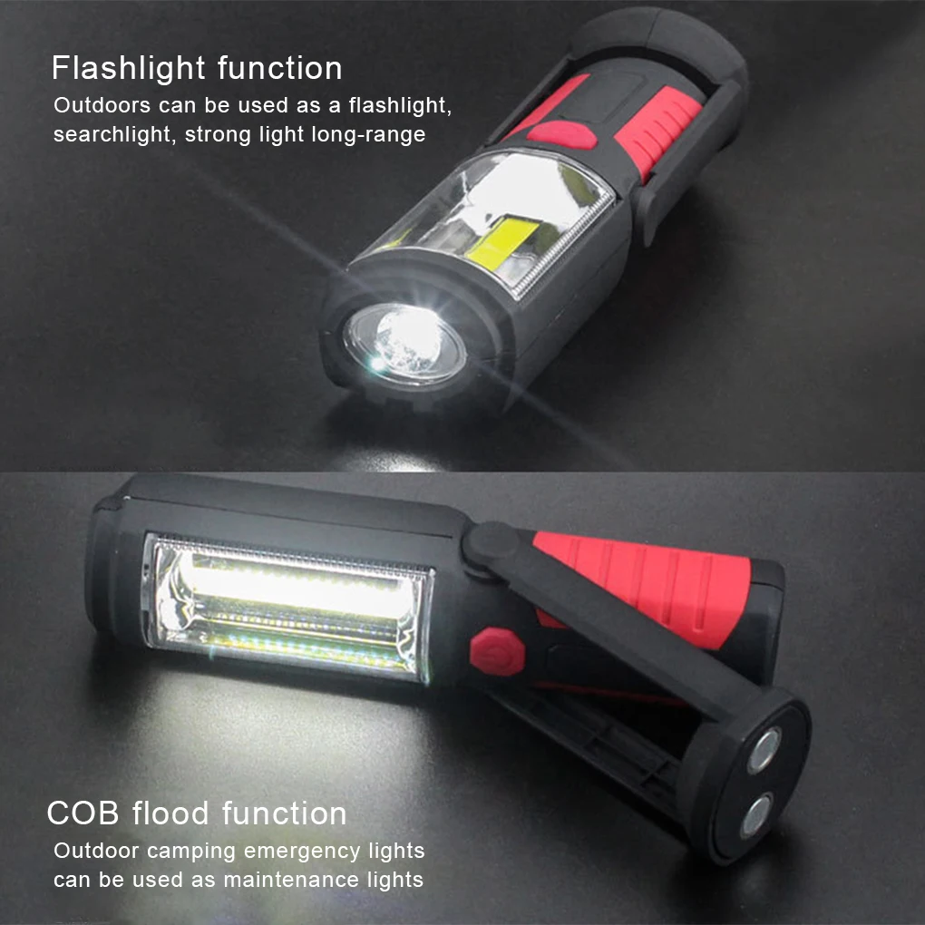 

Work Light Replacement Life Waterproof 3W COB Flashlight with Rotary Hook