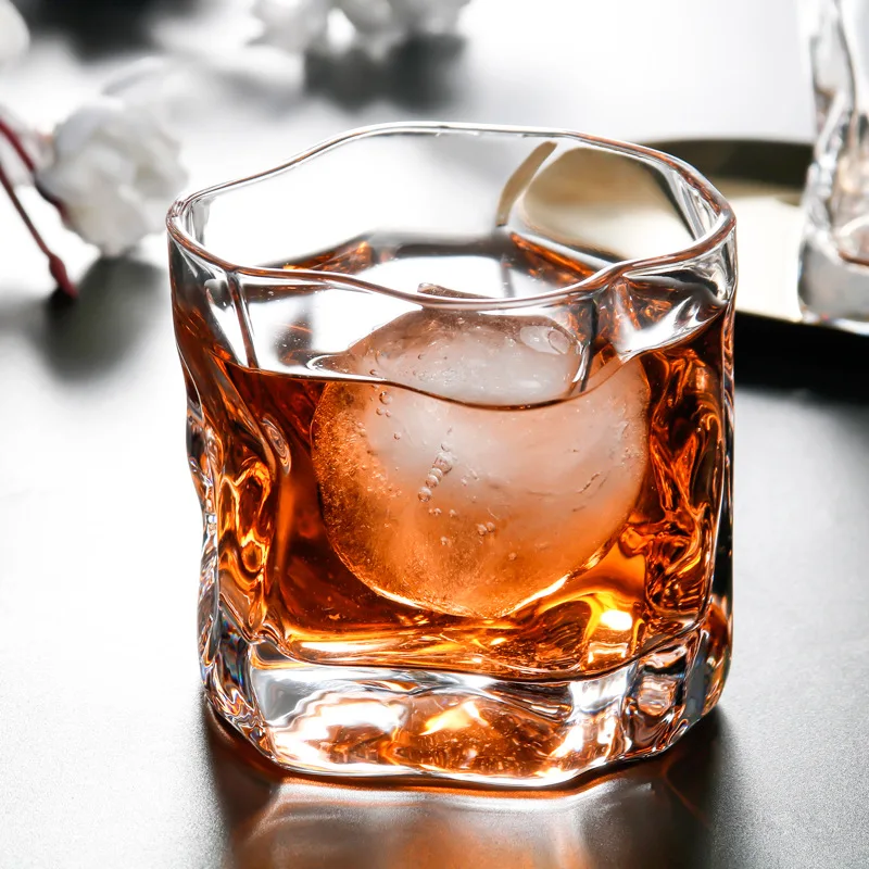 

Хрустальный стакан для виски, креативная личность, специальная форма, витое питьевое стекло, домашнее цветное стекло для виски