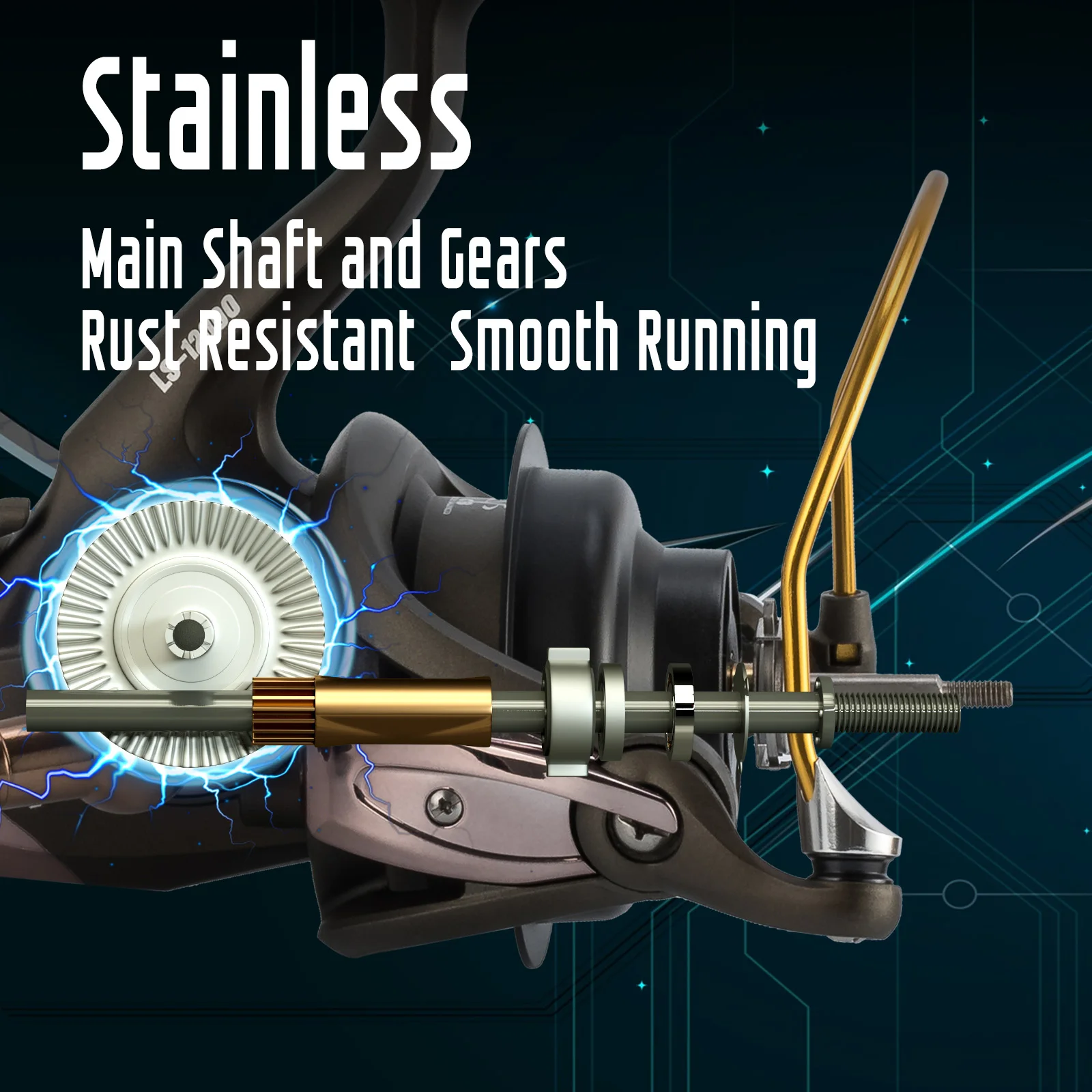 Спиннинговая рыболовная катушка 48 анг