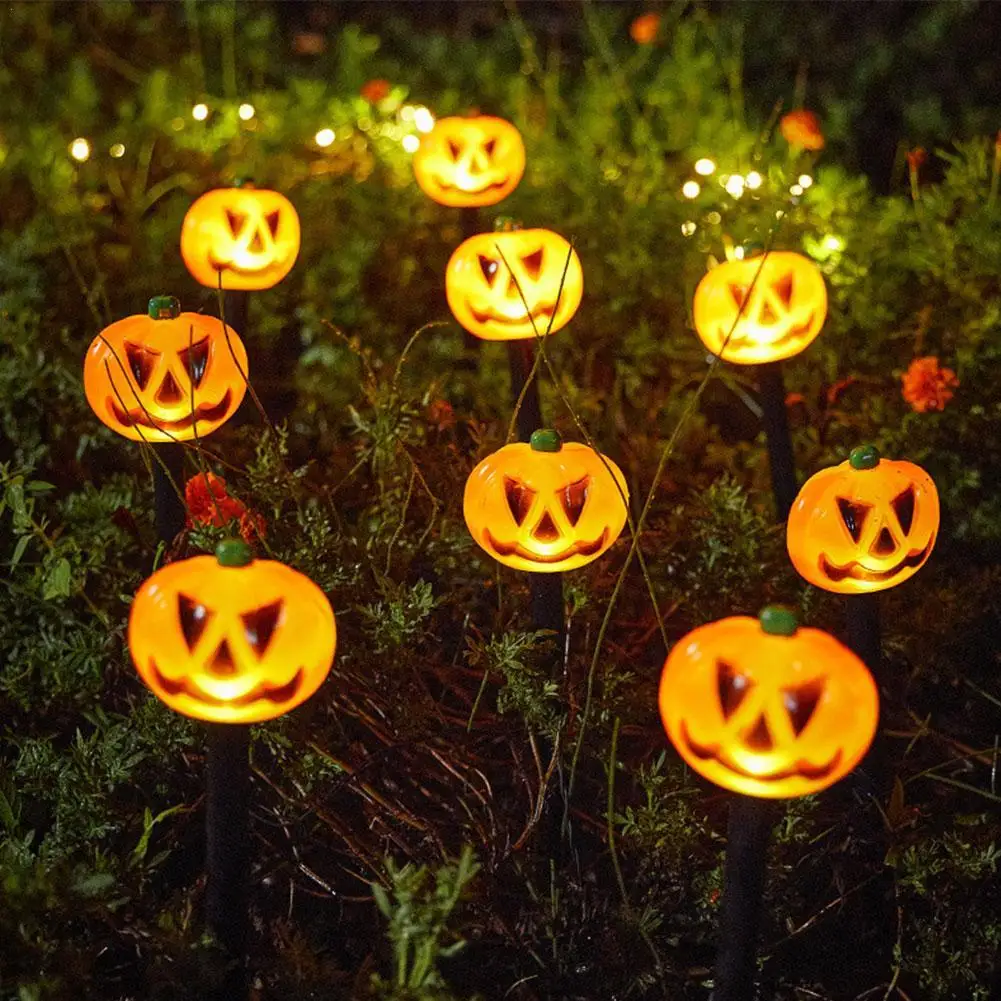 

Halloween Outdoor Garden Lawn Pumpkin LED Decorative Light Solar Energy Ground Lamps Waterproof Courtyard Decoration Floor Light