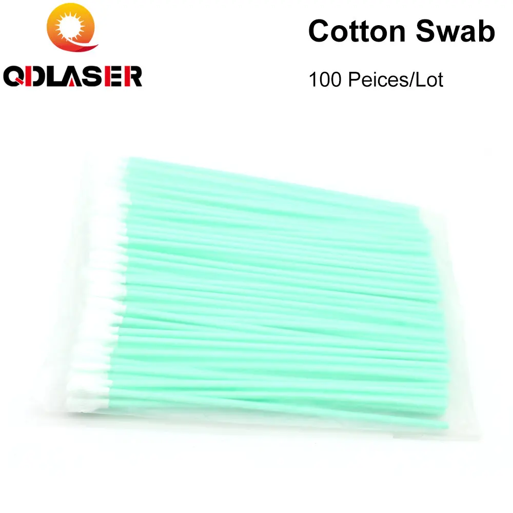 

QDLASER 100pcs/Lot Size 100mm 160mm 121mm Nonwoven Cotton Swab Dust-proof For Clean Focus Lens And Protective Windows