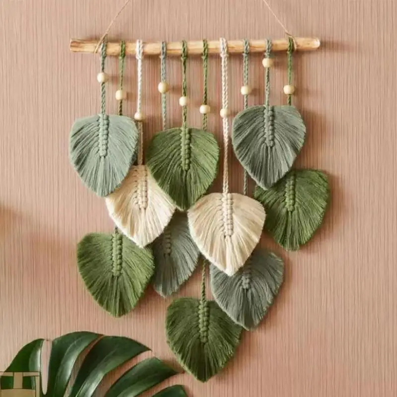 

Weaving Tapestry Cotton Rope Bohemia Simple Bedroom Wall Hanging Ornament Hand Woven Hanging Ornament Room Wall Hanging The New