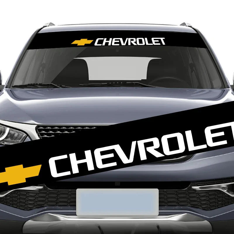 

New Car Vinyl Front Rear Window Windshield Waterproof Stickers Decal For Chevrolet Captiva Colorado Cruze Spark Malibu Car Goods