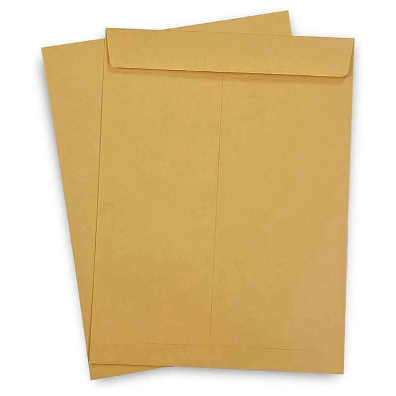 

50Pcs Catalog Mailing Envelope Blank No Word Thick Envelope Yellow Kraft Paper Bag 4.3X6.8 Inch/110X175mm