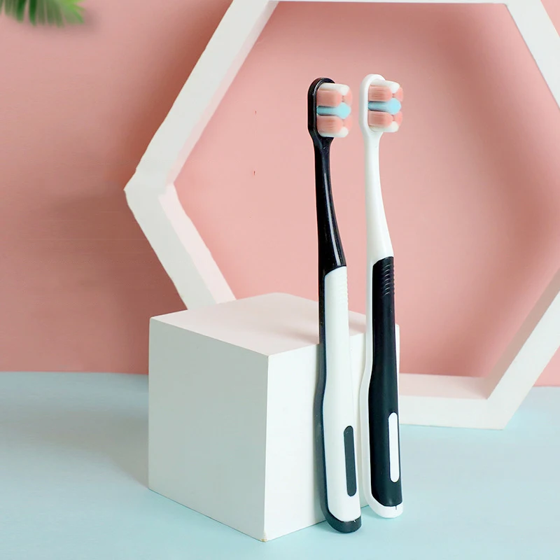 

Adult Men's And Women's Daily Soft Bristle Toothbrush Care For Gums Tongue Scraper For Dental Teeth