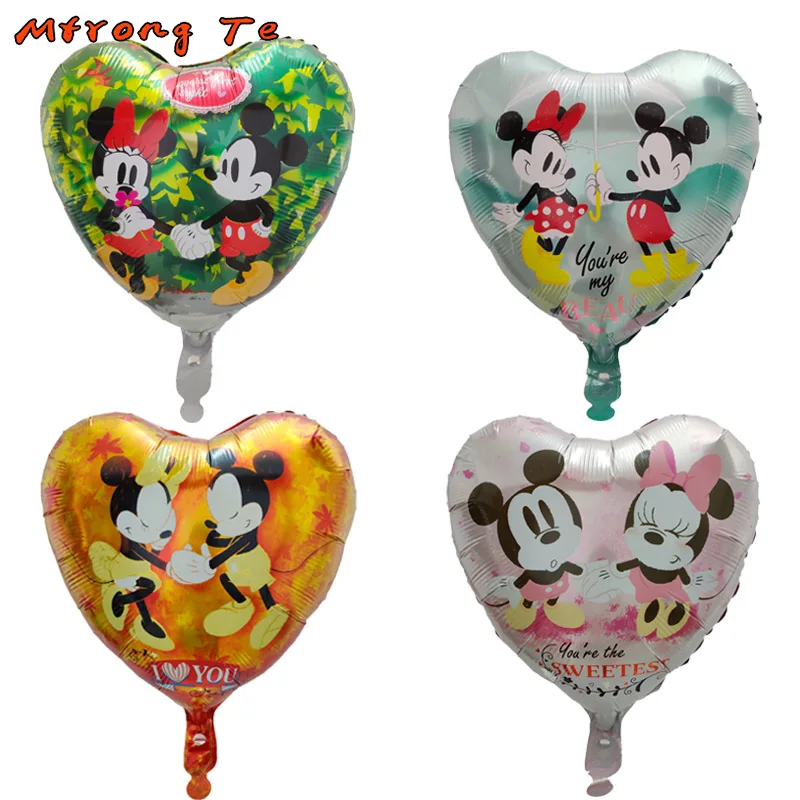 

10pcs New Mickey Minnie Four Seasons Love Forever Helium Balloons Birthday Wedding Party Decoration Inflatable Air Balloons